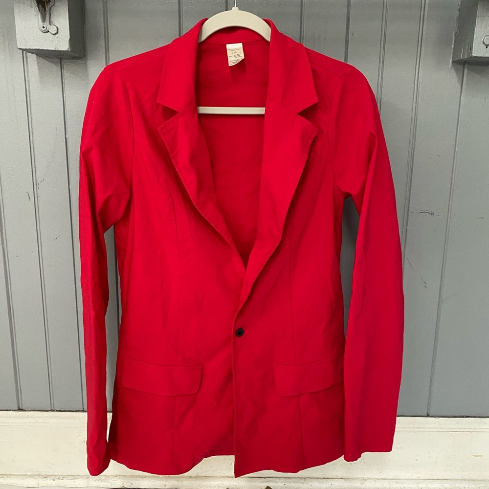 Weissman Red Stretch Suit Blazer Dance Costume